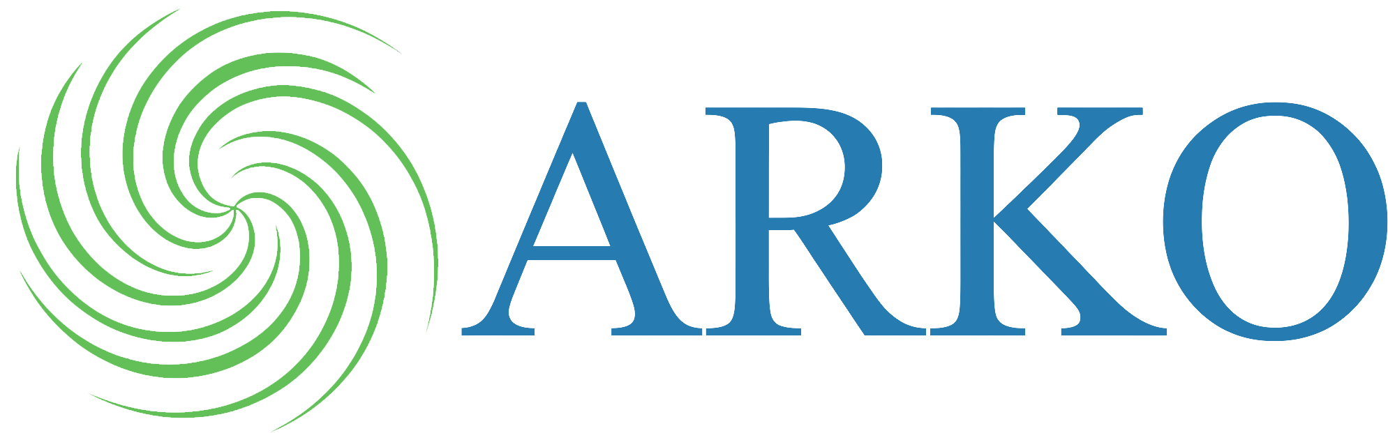 Arko-logo verde e azul